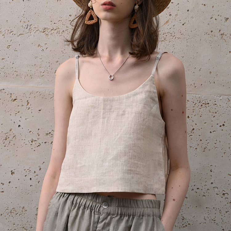 Beach holiday vest adjustable strap cropped top