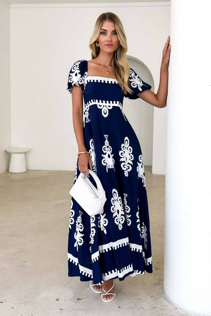 CWDMD6320_SUMMER HOLIDAY PRINT BEACH DRESS