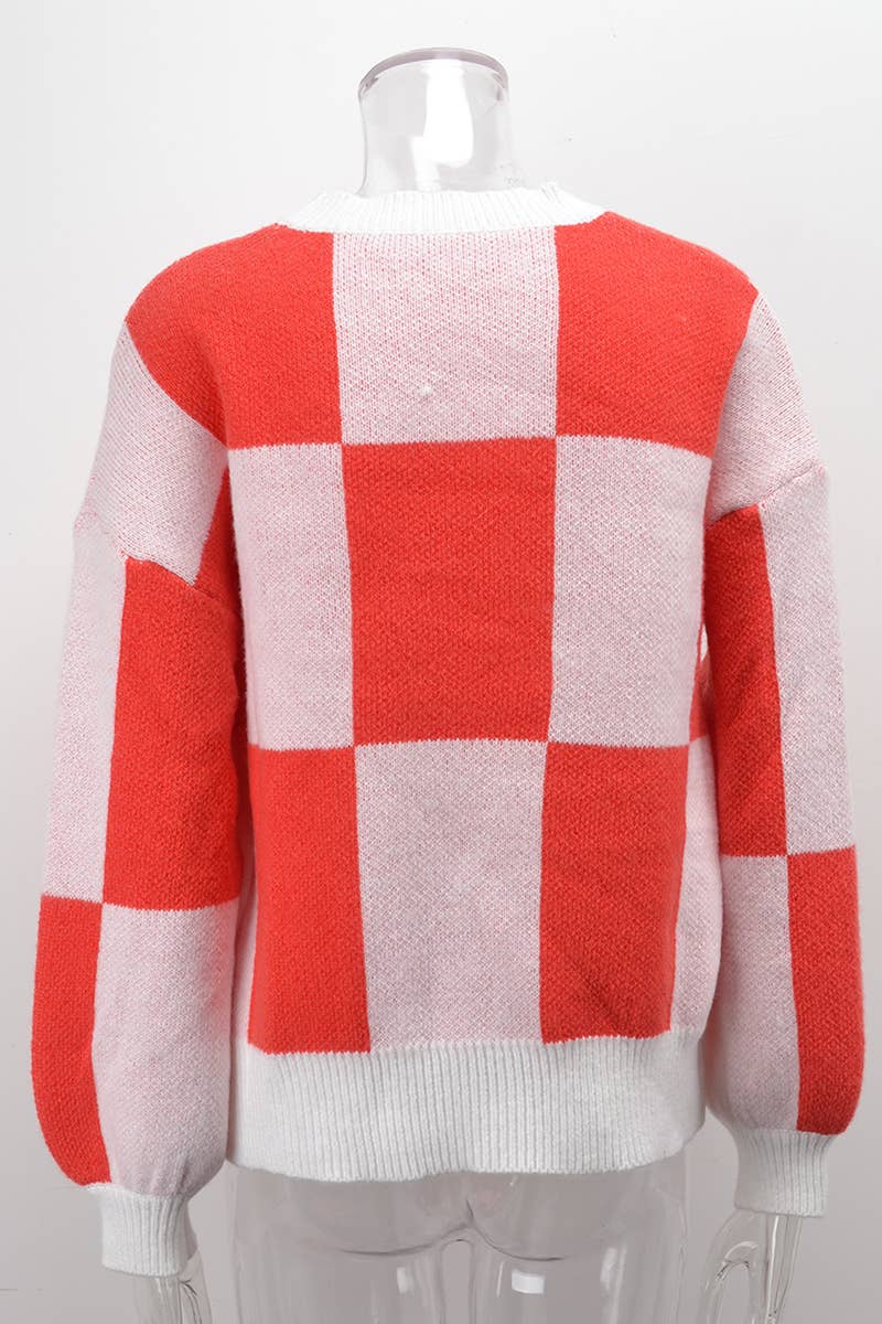 CREW-NECK KNIT PULLOVER STRIPED STYLE KNIT