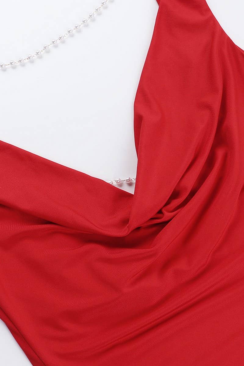 CWTTK0880_CHAIN STRAP BACKLESS RUCHED CROP TOP