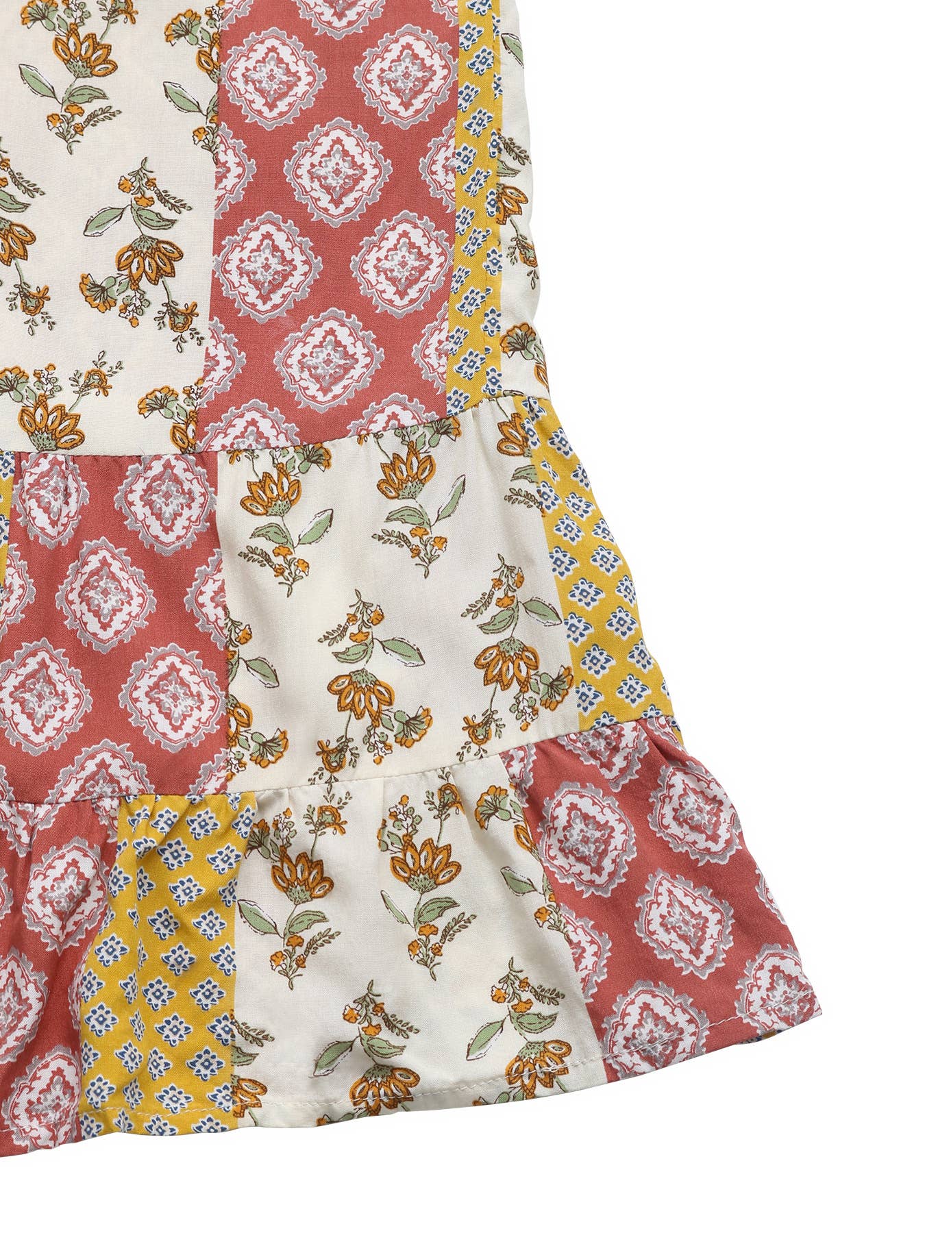 Boho Floral Print Vintage High Waist Jumpsuit