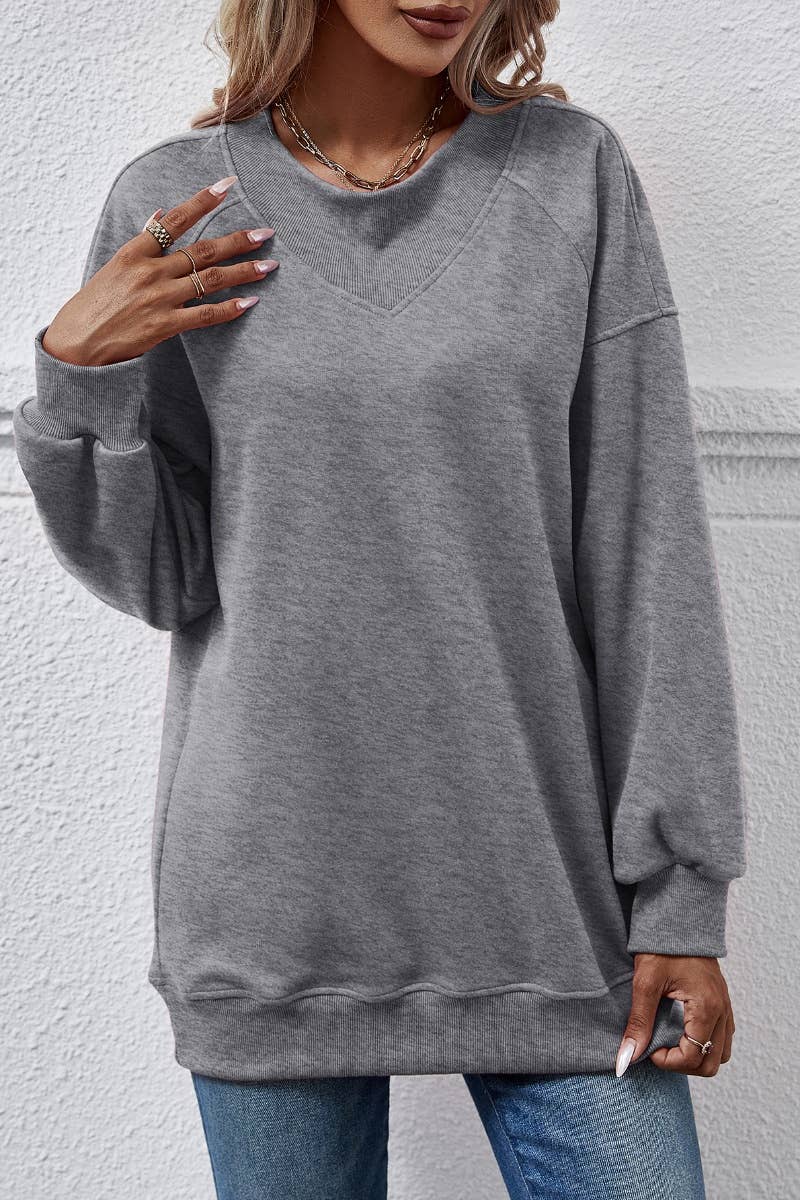 CWTBLL2618_WINTER FASHION CREW-NECK LONG-SLEEVED TOP