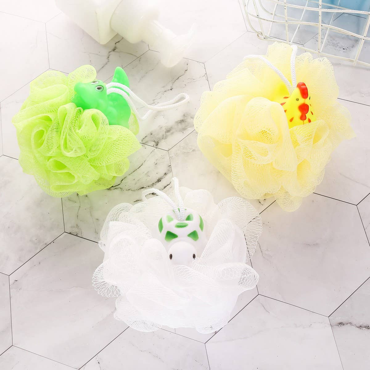 CWMM9152_CARTOON ANIMAL SOFT CHILDREN'S BATH BALL