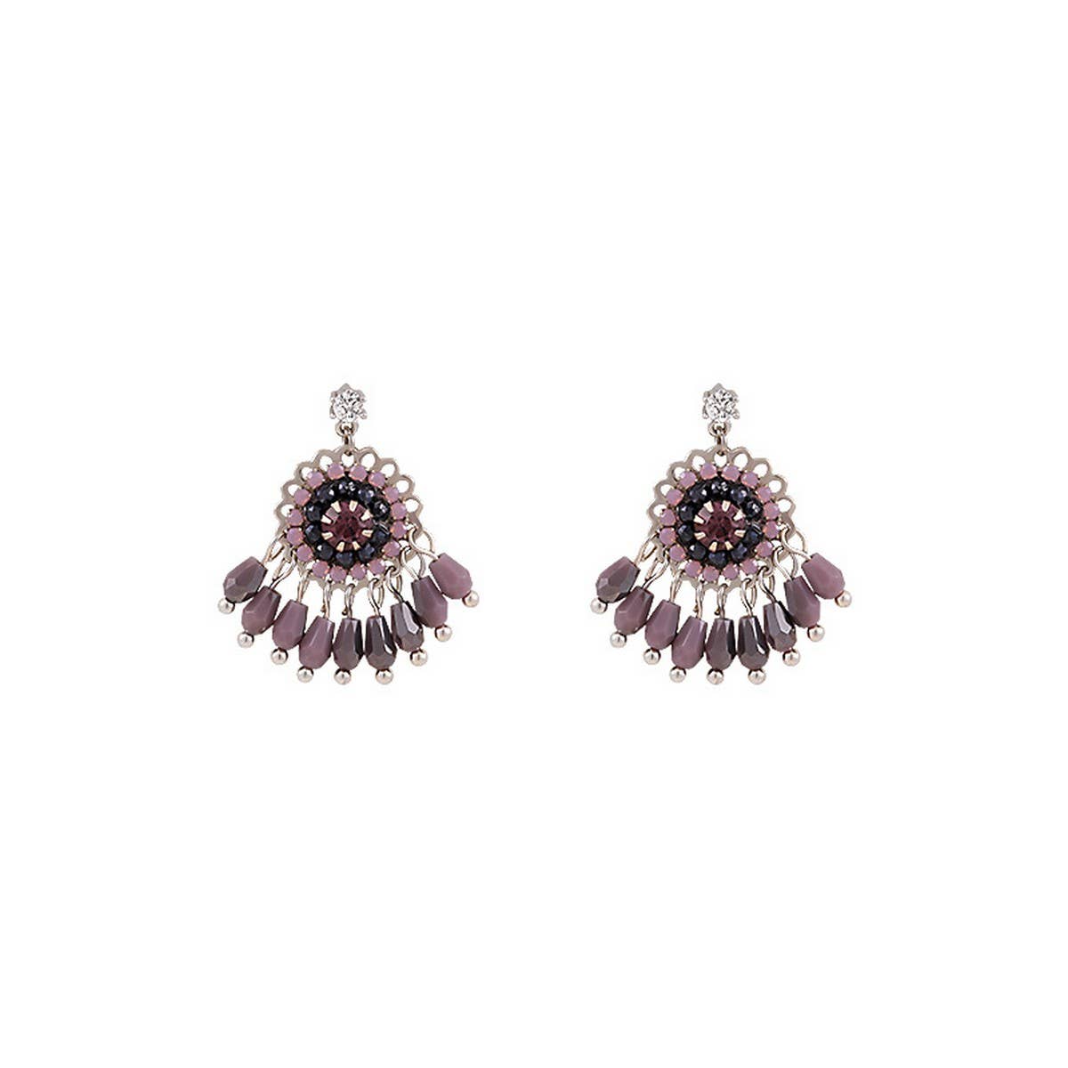 FLOWER FASHION PERSONALIZED TASSEL EARRINGS