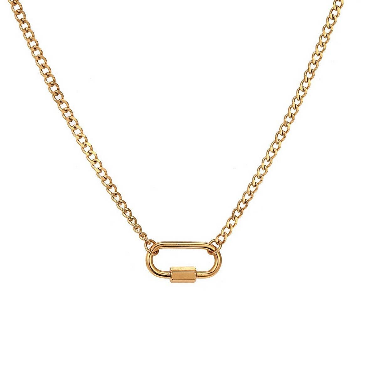 PERSONALIZED CREATIVE STAINLESS STEEL NECKLACE_CWMM3922