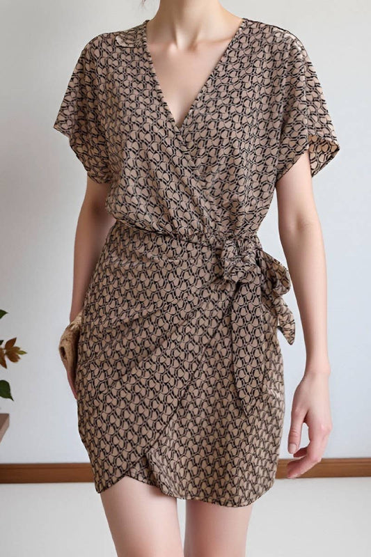 CWDSD10533_LITERARY RETRO ELEGANT RESORT STYLE DRESS