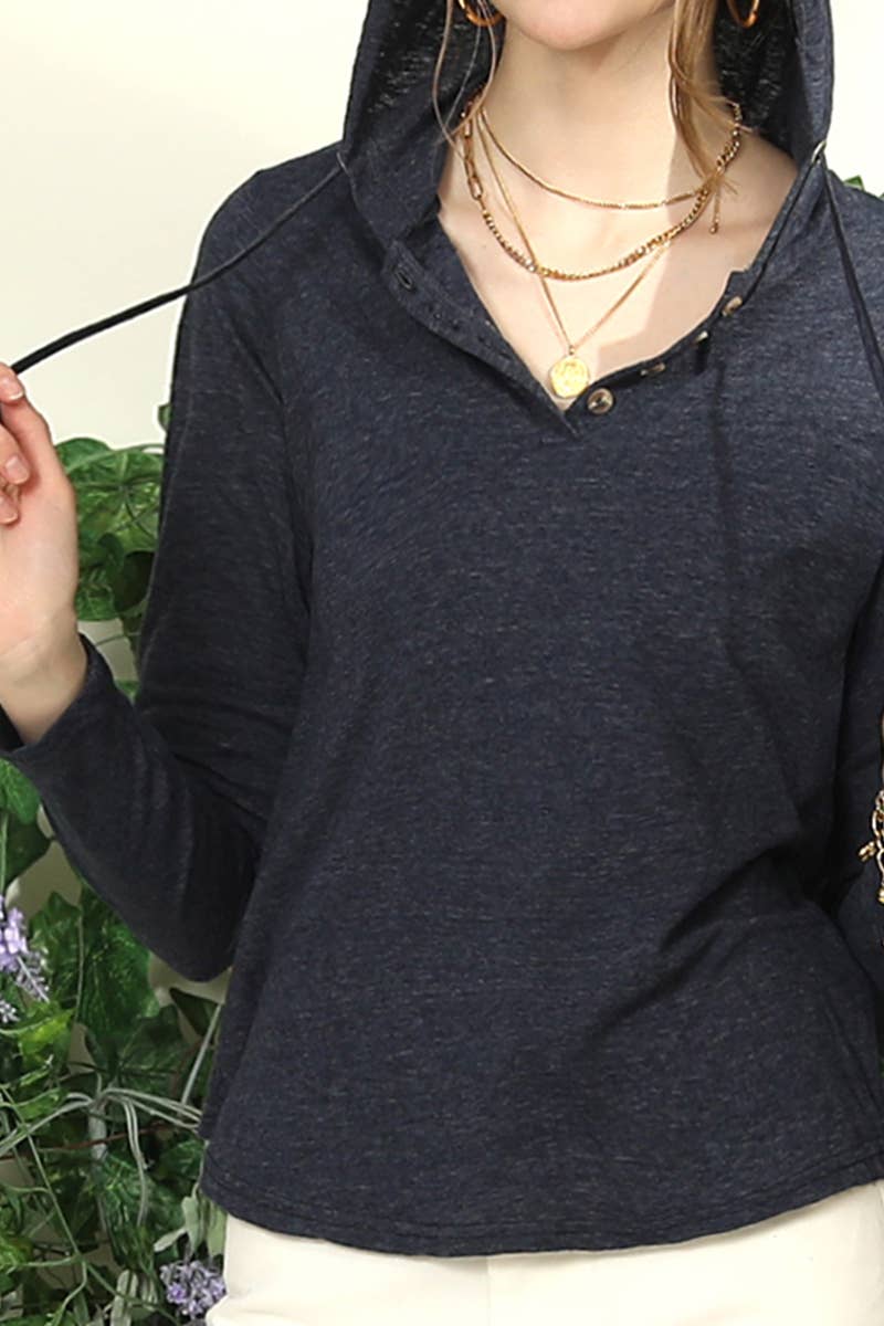 CWTTL1100_HENLEY LIGHT WEIGHT BUTTON DOWN HOODIE TOP