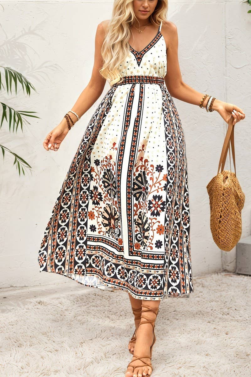 CWDMD6390_BOHO ETHNIC PRINT FASHION VACATION MAXI DRESS