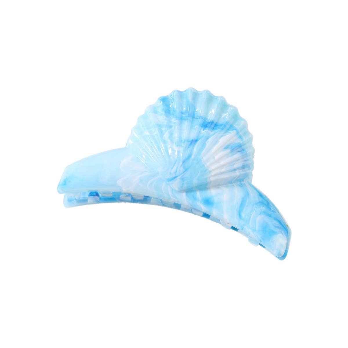 CWAHA07428_MARBLE SHELL HAIR CLAW CLIP FOR WOMEN UPDO