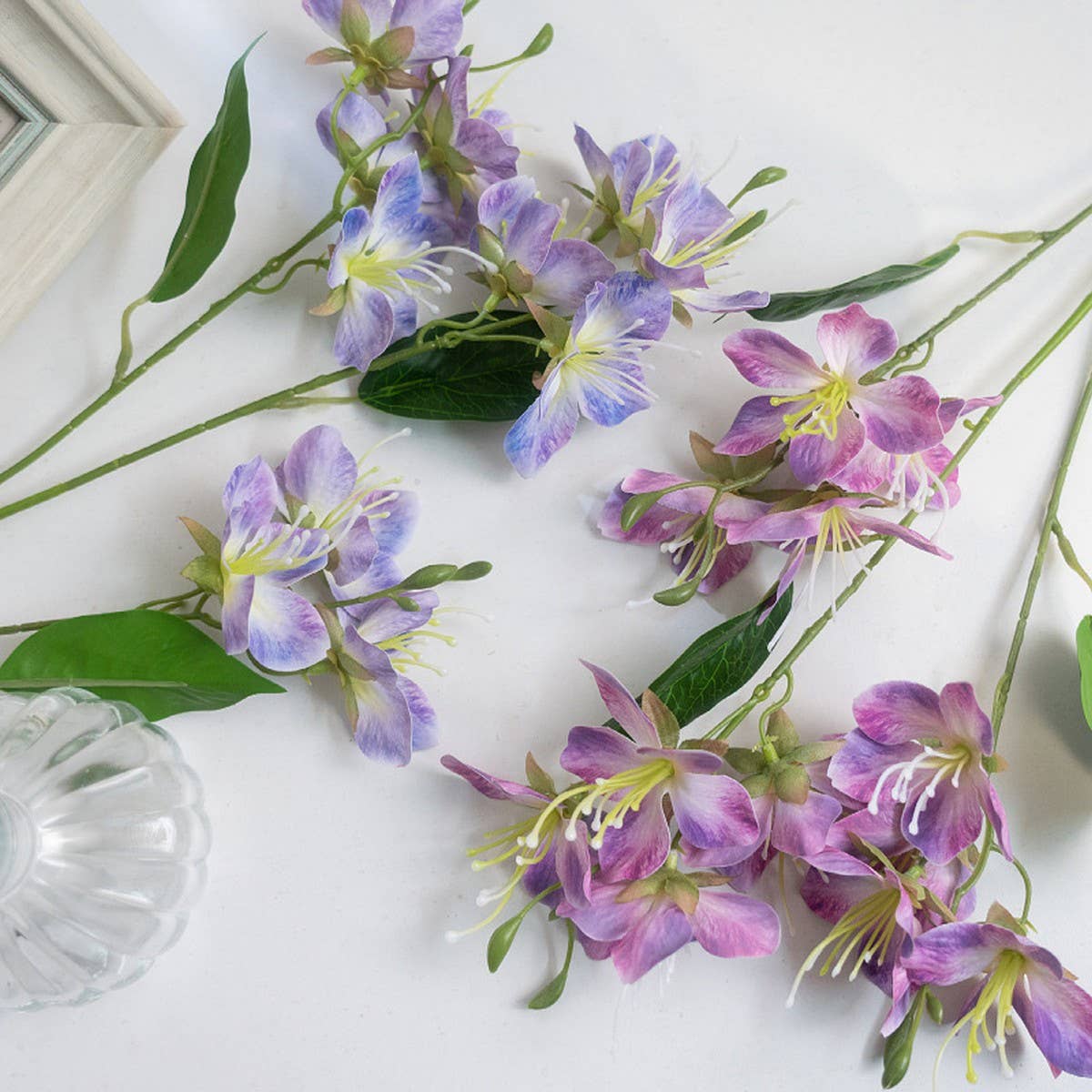 3D Film Jasmine Artificial Flower Table Decor_CWMM6465