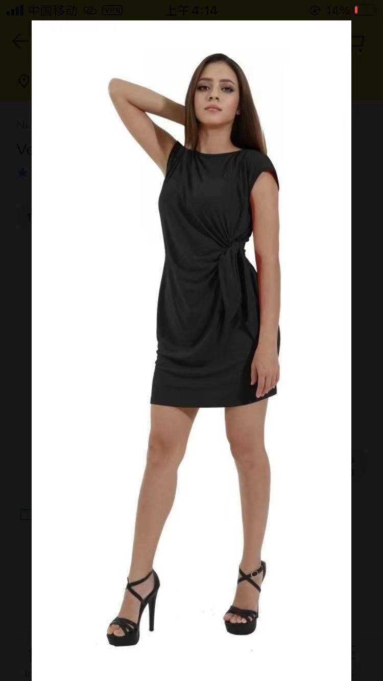 Casual color patchwork print dress