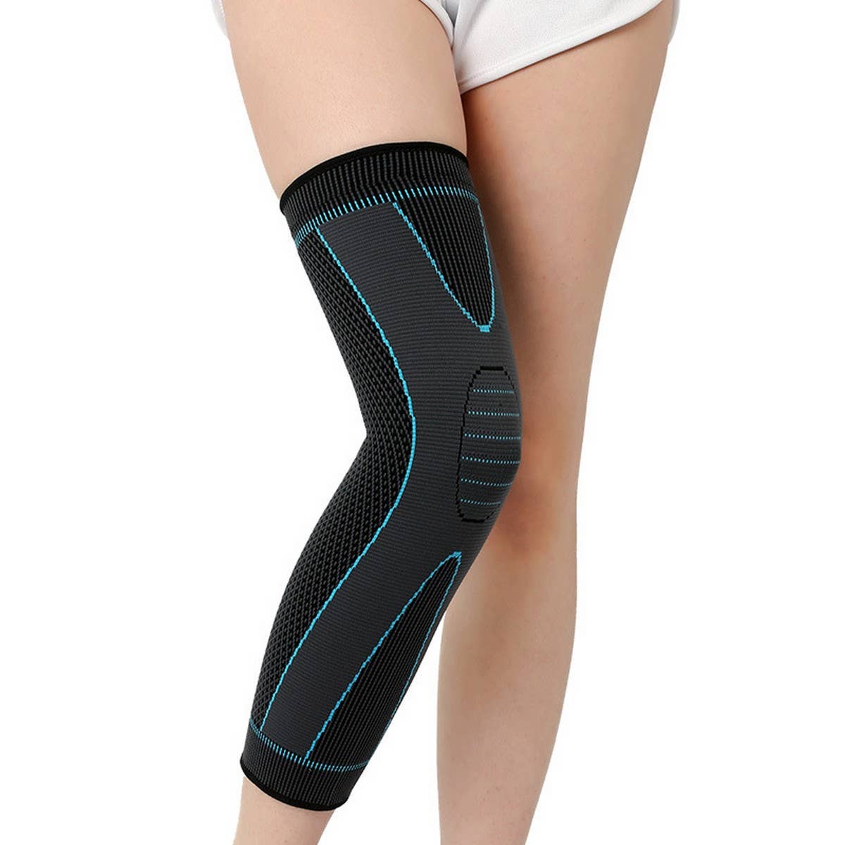 Extended Sports Knee Brace, Long Compression Sleeve_CWMM7886