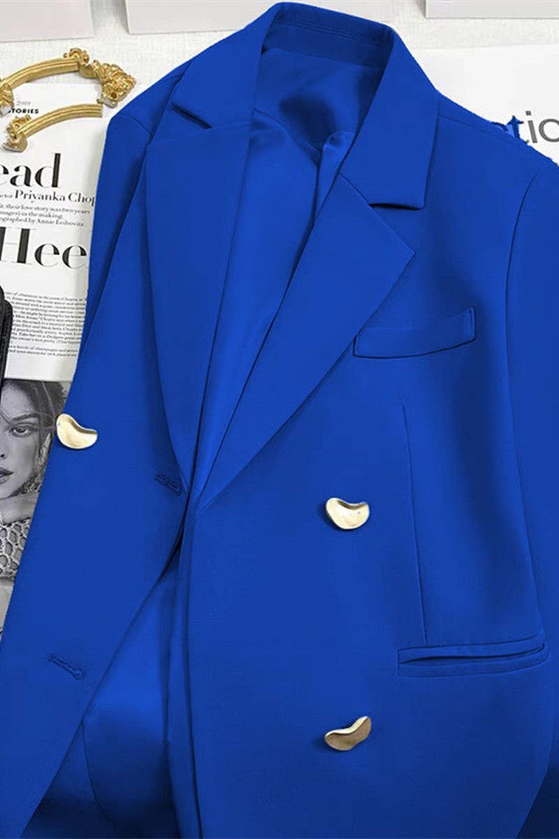 CWOBL0138_SOLID COLOR METAL BUTTON LAPEL COMMUTER SUIT