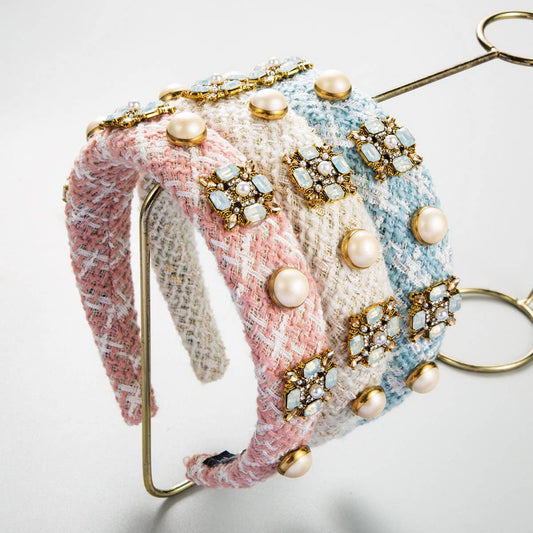 2024 NEW SIMPLE PEARL RHINESTONE HEADBAND_CWAHA2138