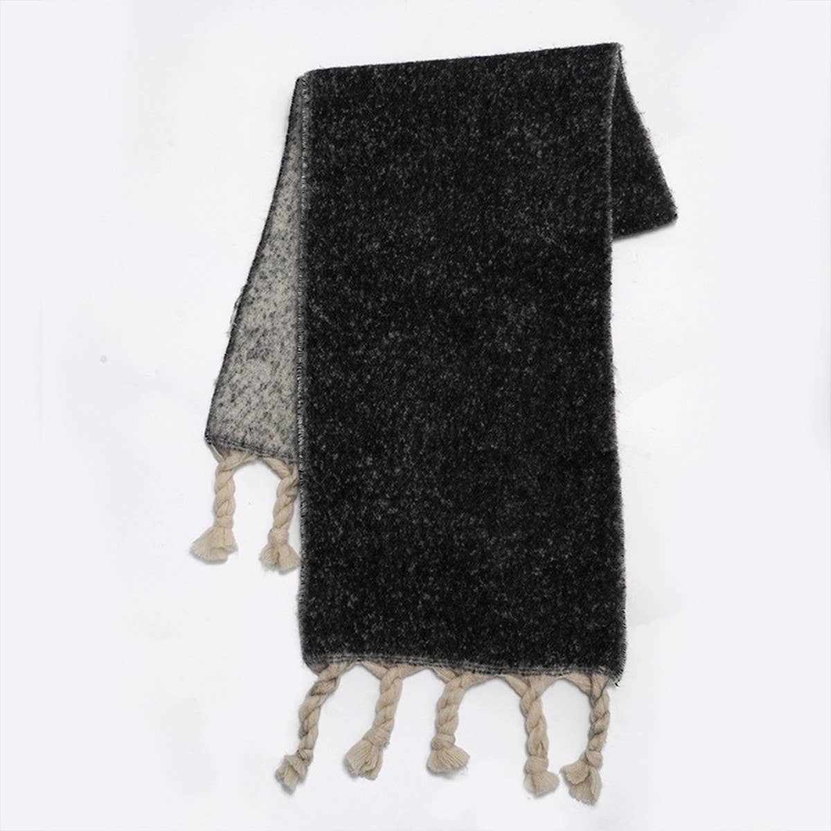 Handcrafted Tassel Double-Sided Scarf for Winter