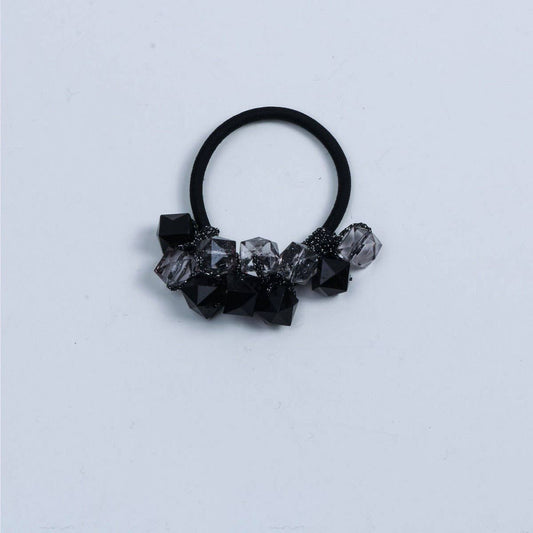 Fresh Clear Square Bead Hair Tie Cute Simple Band