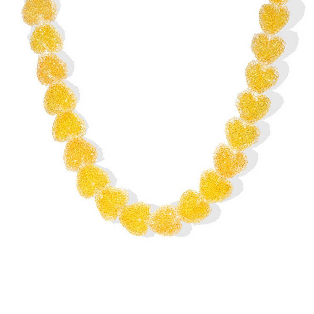 Candy Heart Resin Necklace ??Cute & Colorful Chic_CWMM6958