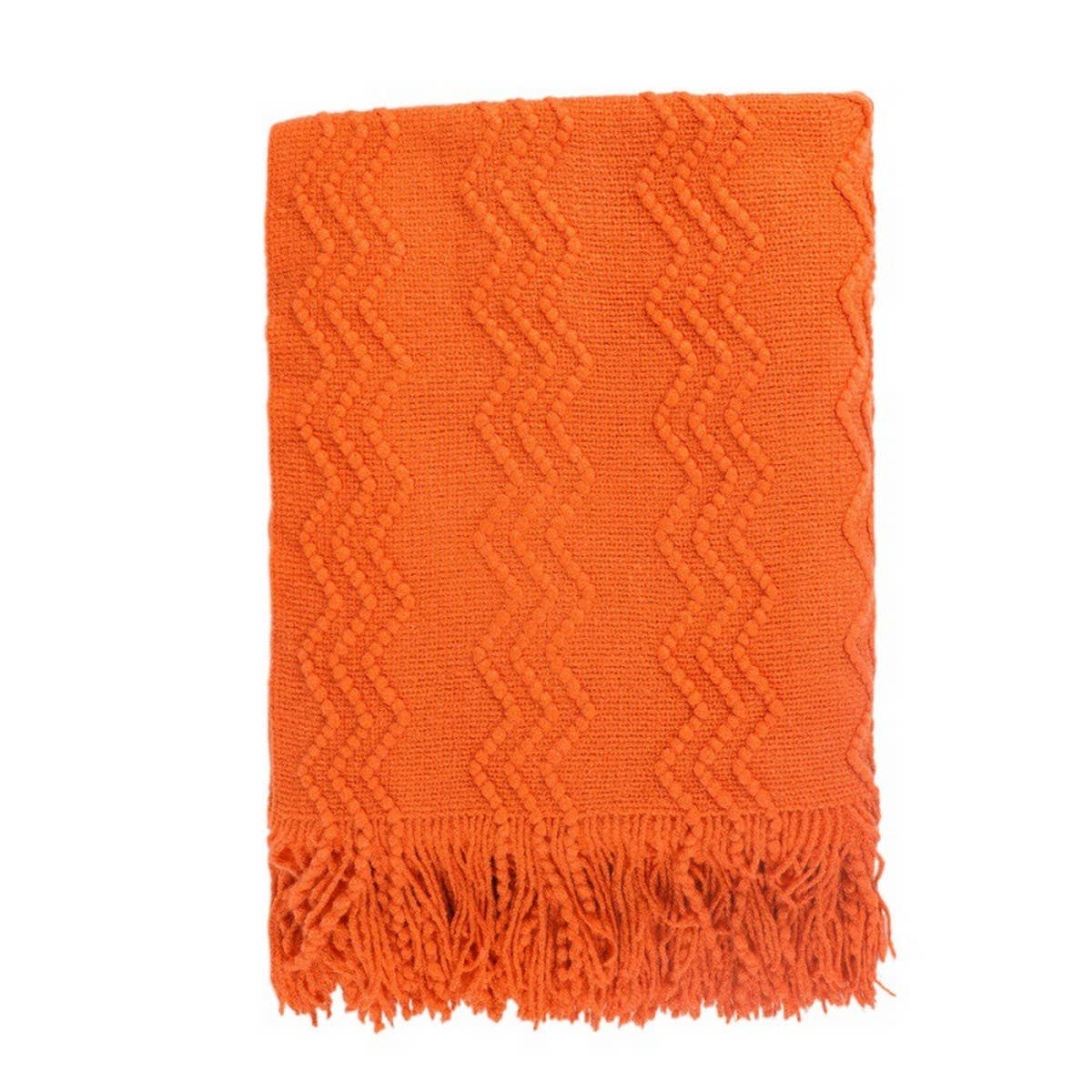 KNITTED SOFT WARM SOFA BLANKET BED END BLANKET