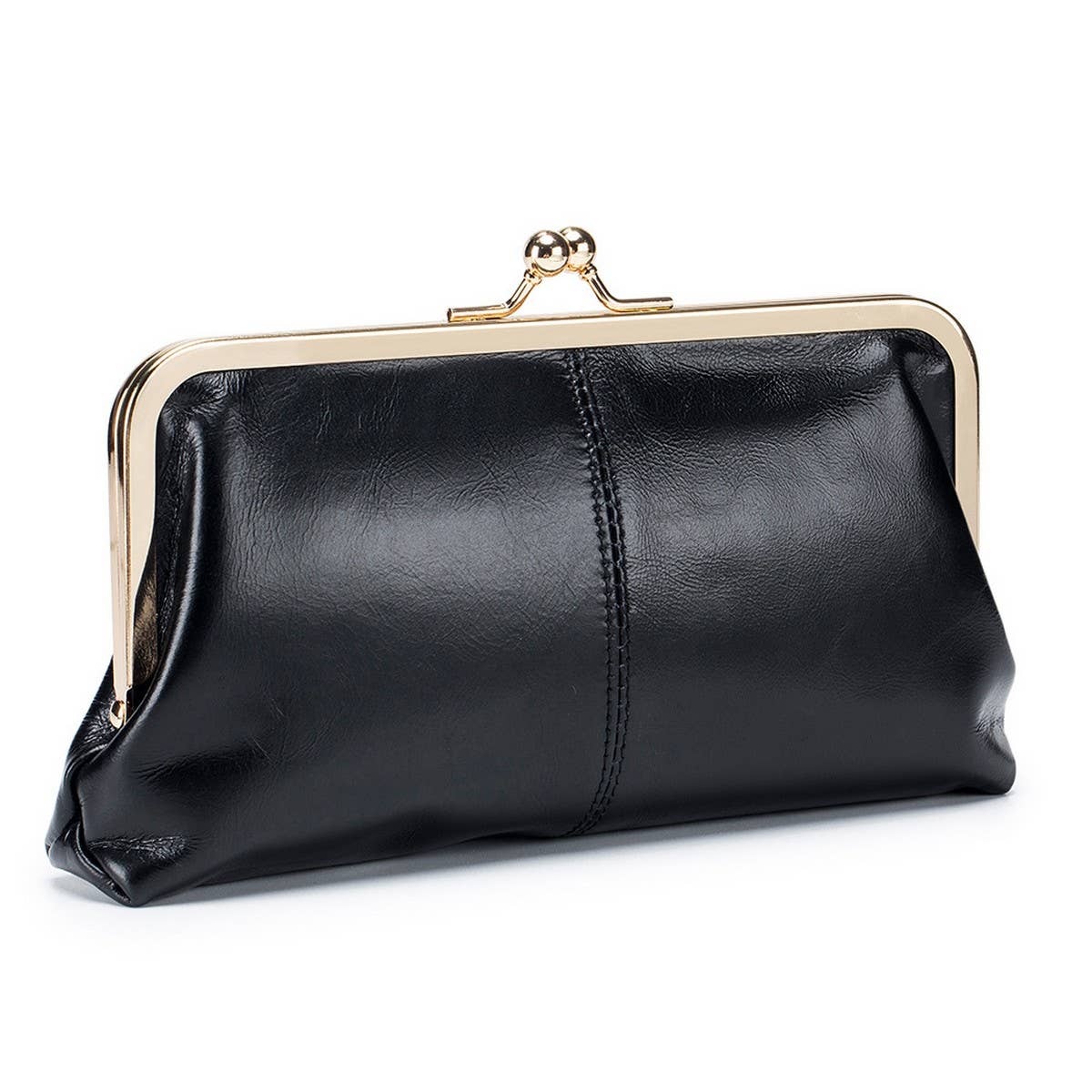 Women's Retro Long Leather Clutch Wallet Purse_CUAB00325