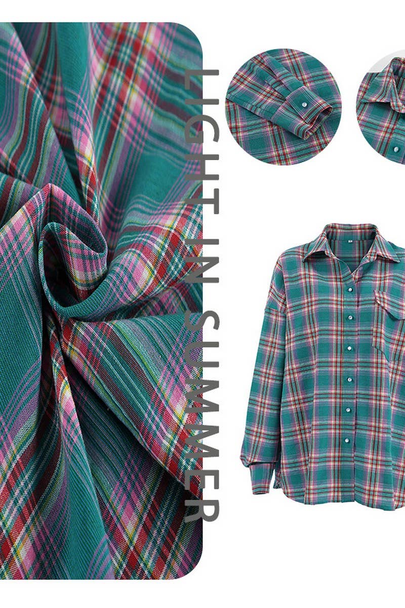 CWTBLL00618_VERSATILE PLAID PERSONALIZED LONG-SLEEVED SHIRT