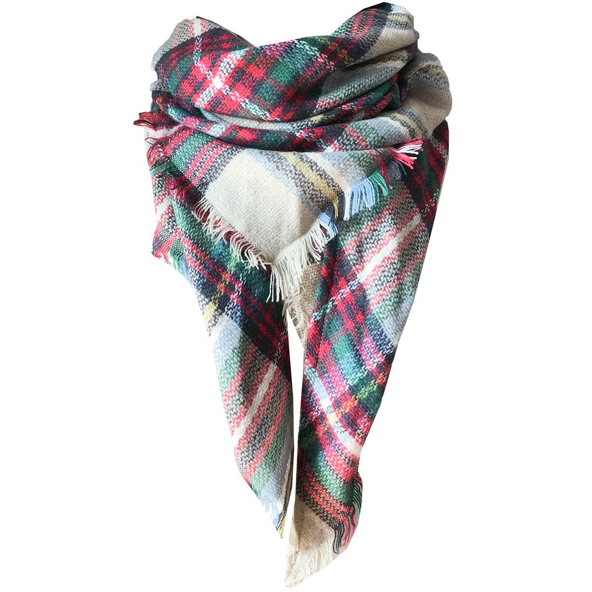 Autumn and Winter Plaid Faux Cashmere Scarf_CWASC0115