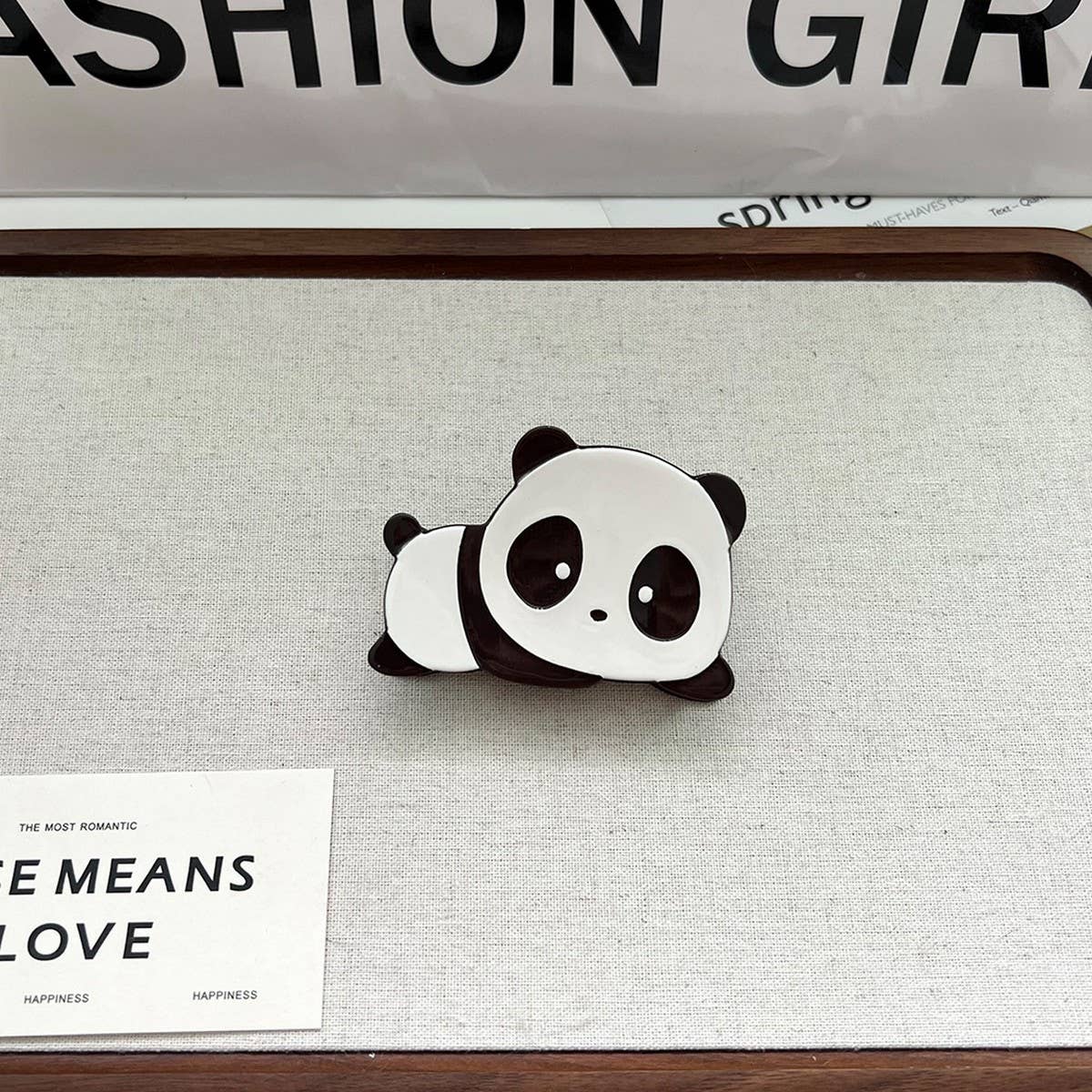 Panda Acetate Hair Claw ??Cute Chinese Style Clip_CWAHA5750