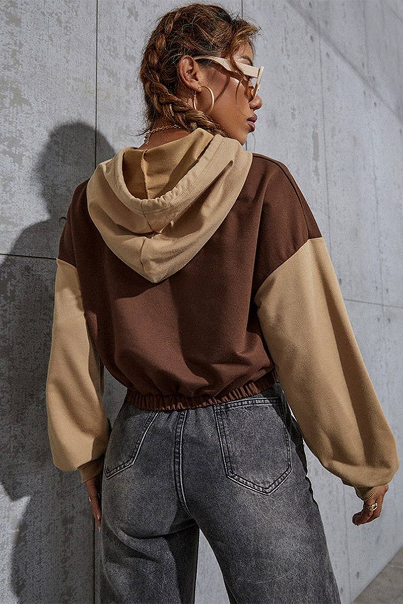 CWOHOL0383_Casual Long Sleeve Hoodie Knitted Top