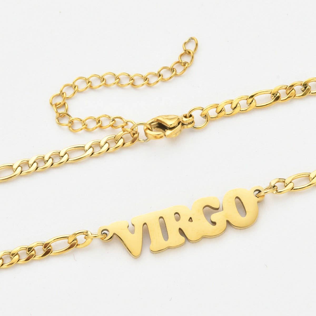 SIMPLE TWELVE ZODIAC STAINLESS STEEL GOLD NECKLACE_CWMM2726