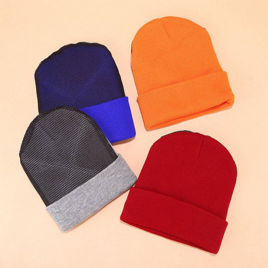 STREET DANCE PLUS WEAR-RESISTANT MESH KNITTED HAT_CWAH2126
