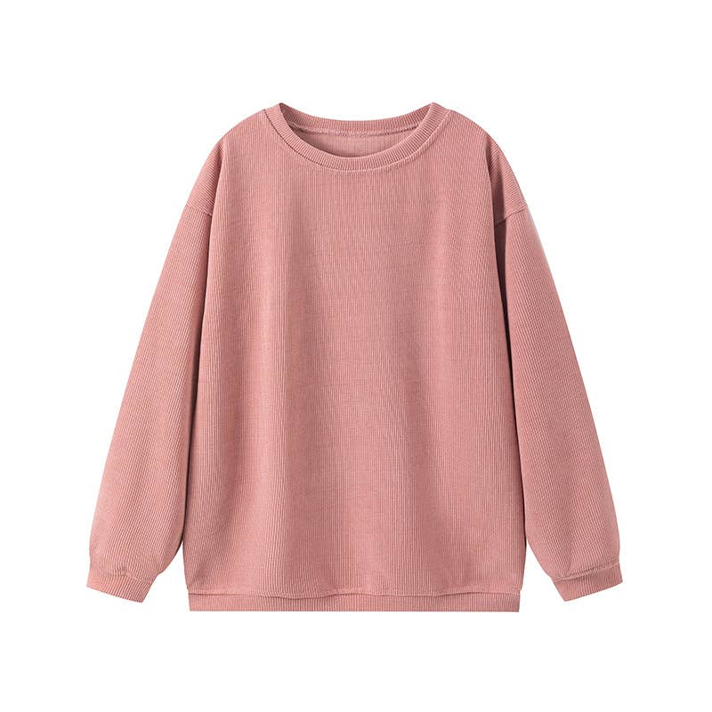 CASUAL DAILY SOLID COLOR ALL ROUND NECK HOODIE