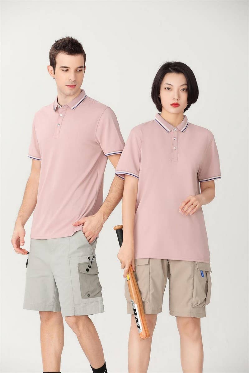 CWTBLS02417_ICE SILK COTTON SHORT SLEEVE POLO SHIRT