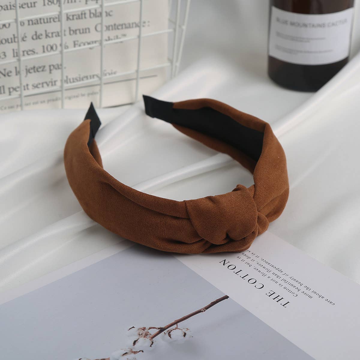 SIMPLE SOLID COLOR WIDE BRIM HEADBAND_CWAHA1675