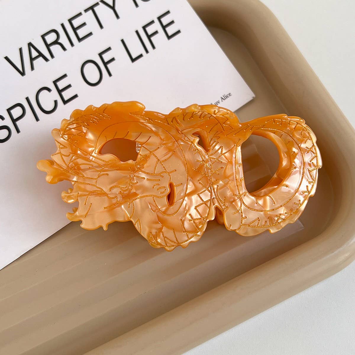 Dragon Year Elegant Acetate Hair Claw Clip