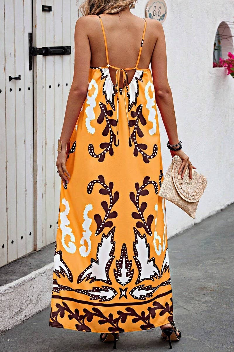 CWDMD3031_LOOSE STRAP PRINTED HOLIDAY MAXI DRESS