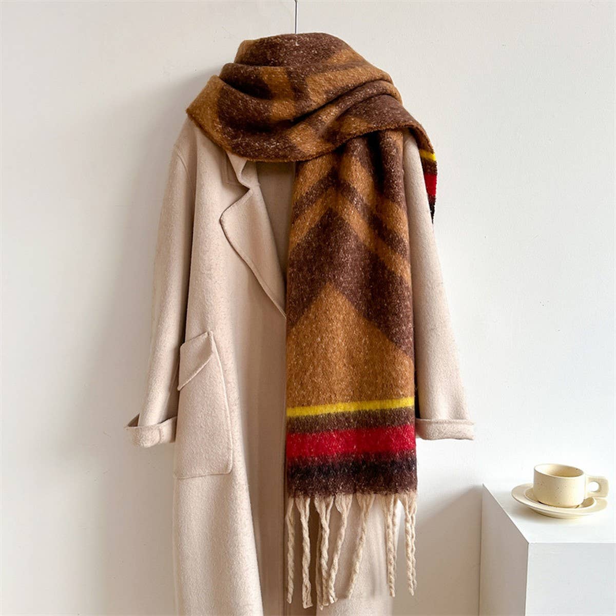 Autumn Winter Long Scarf - Thick Cozy Wrap_CWASC0974