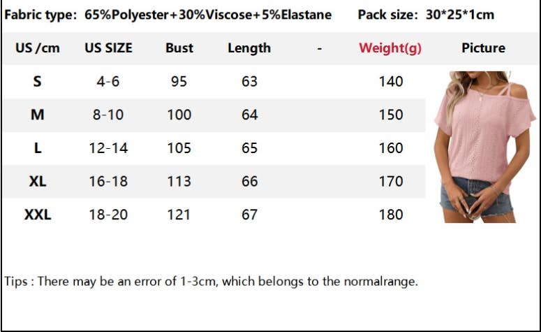 CWTBLS1717_SOLID COLOR ONE SHOULDER HOLLOW SHORT SLEEVE TOP