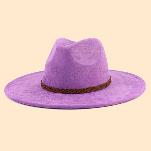WOMEN AUTUMN AND WINTER WARM BELT PANAMA HAT_CWAH0681