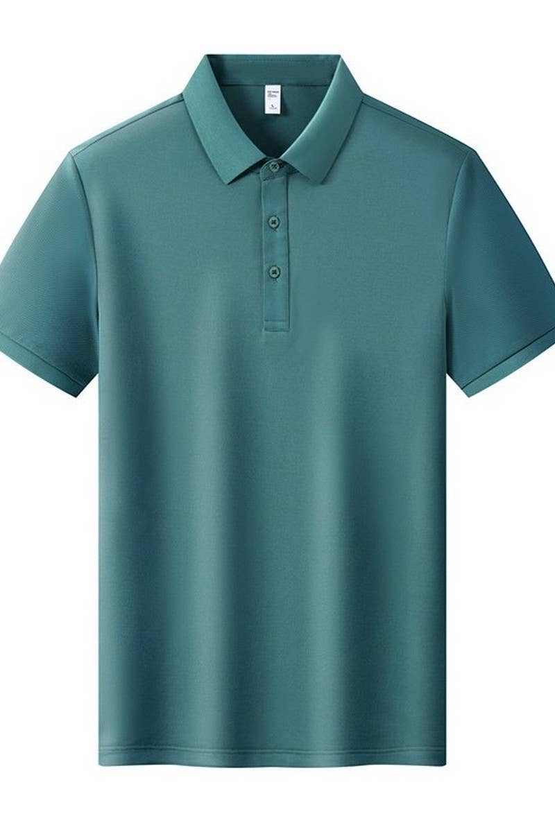 CWTBLS02431_SOLID COLOR MULBERRY SILK LAPEL POLO SHIRT