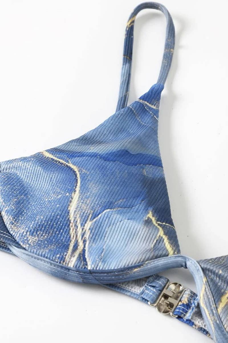 CWMW0800_MARBLE PATTERNED WOMEN'S SWIMSUIT