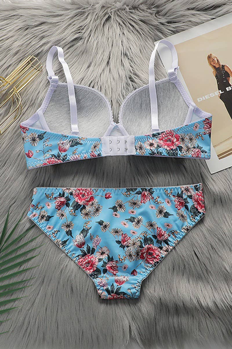 CWMU00278_PRINTED SEXY UNDERWIRE BRA SET