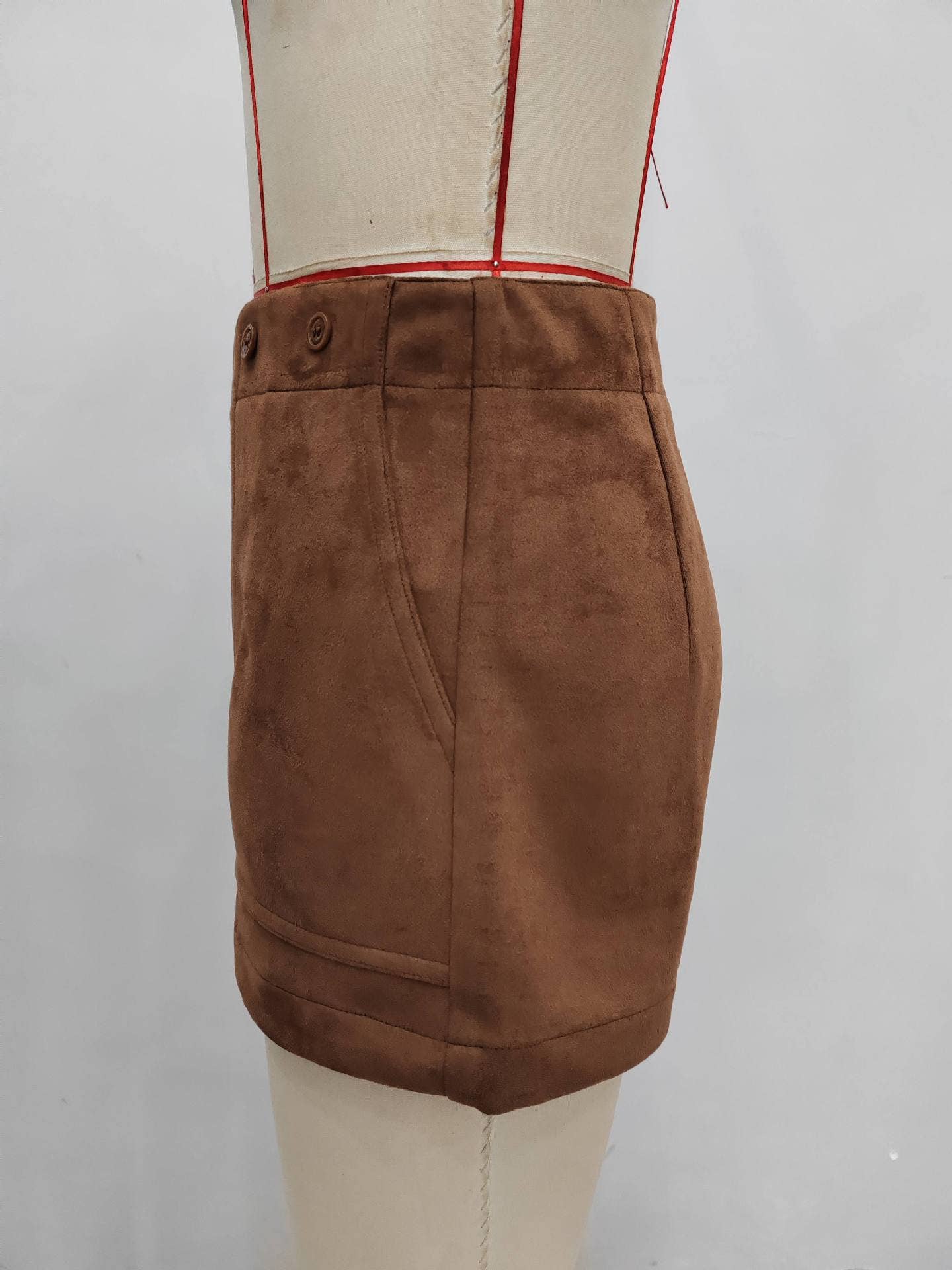 Casual double-button wide-brimmed simple shorts