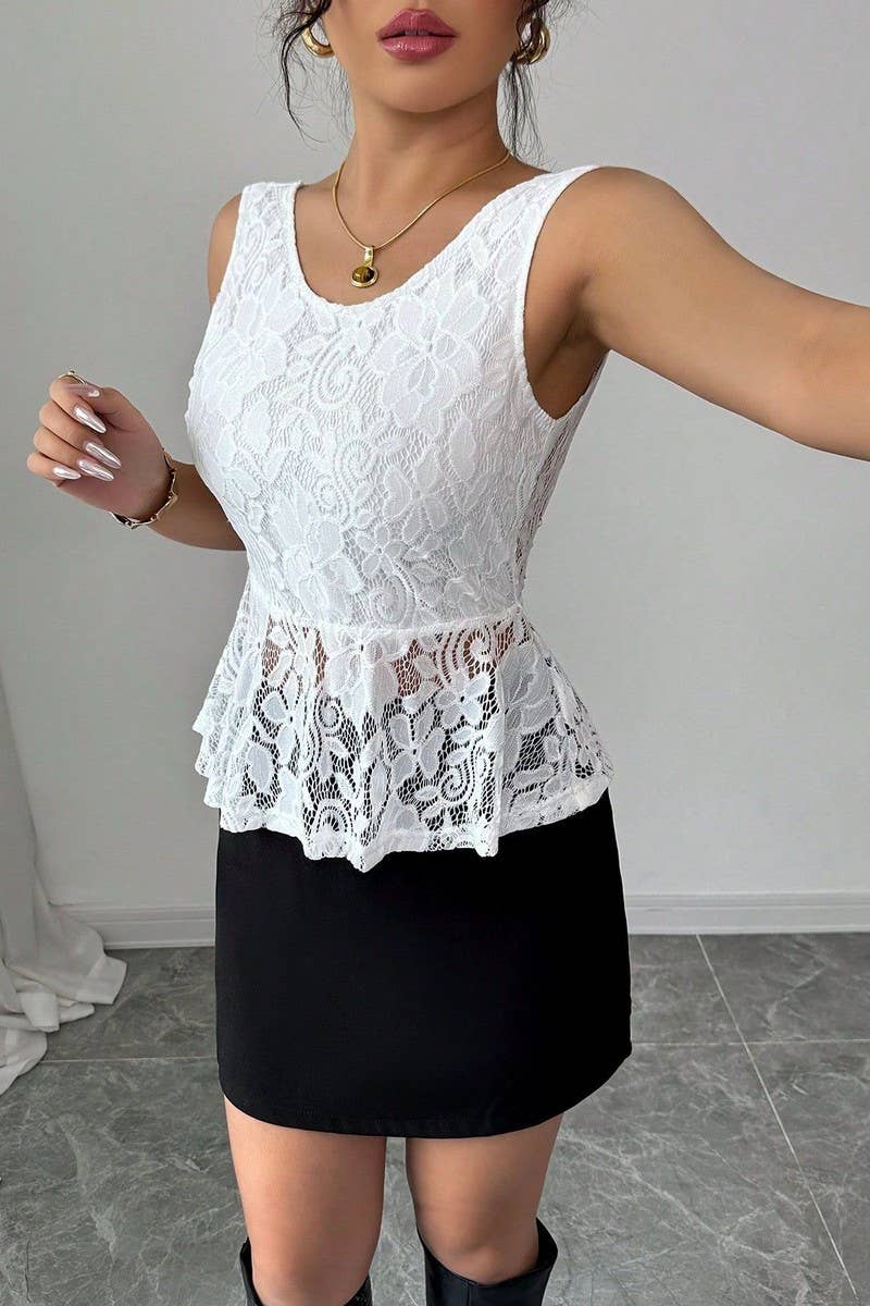 CWTBLSL0873_SEXY LACE BACKLESS SLEEVELESS CAMI TOP