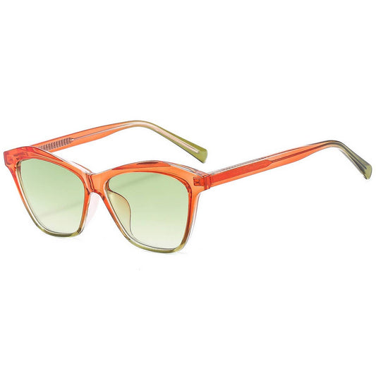 Fashion Colorblock Clip-On Temple Sunglasses Women_CWASG1171