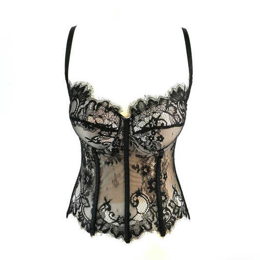 SILK SEXY HOLLOW PADDED HERRINGBONE BRA