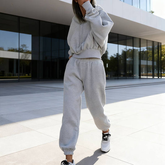 Casual hoodie, jacket, pants and sportswear set