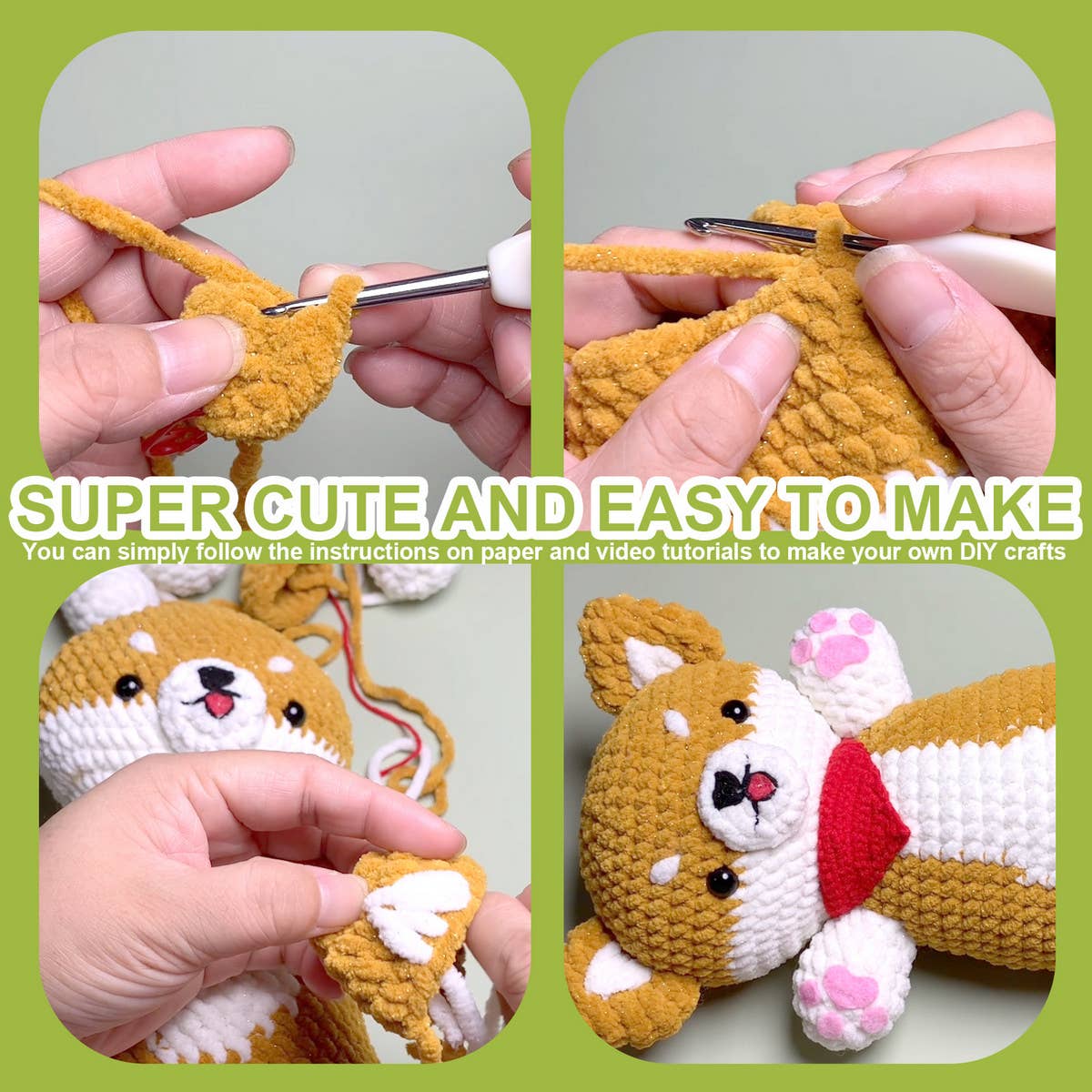 HAND-WOVEN DIY CROCHET DOLL MATERIAL KIT