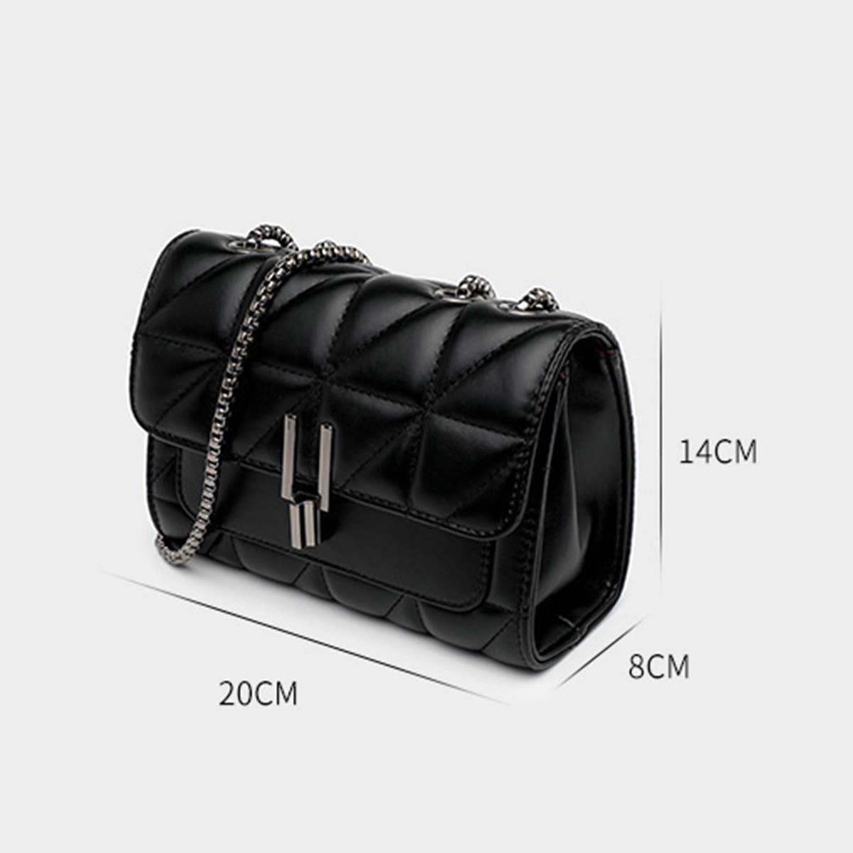 SMALL FRAGRANT STYLE RHOMBUS CHAIN BAG SHOULDER BAG_CUAB0163