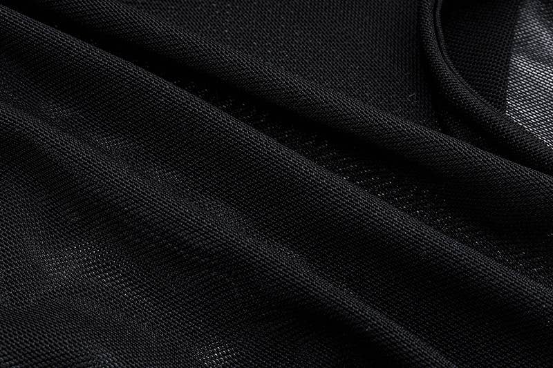 Backless, off-the-neck, hollowed-out jumpsuit