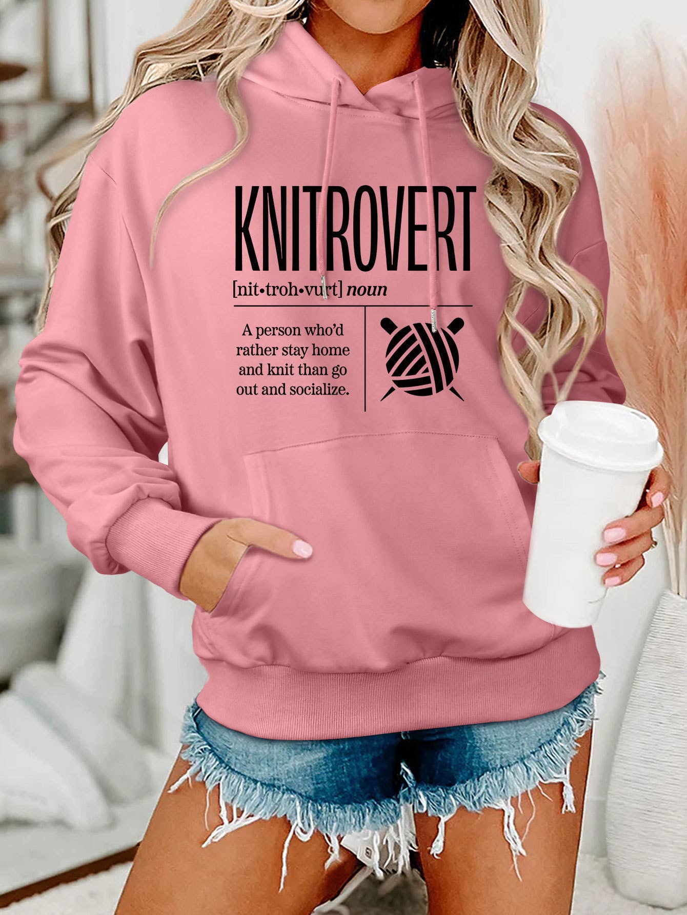 Comfort ladies KNITROVERT NIT hoodie