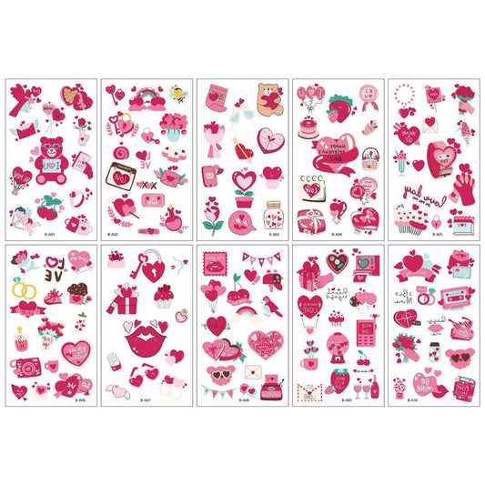Valentine¡¯s Heart Tattoos ?Waterproof & Single Use